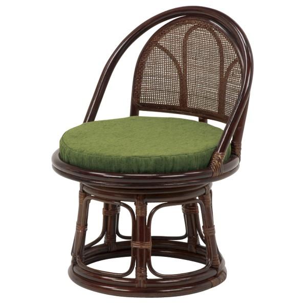 籐回転座椅子 ミドルタイプ | 