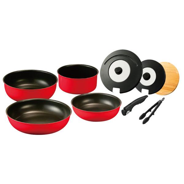 60%OFF!】サーモス 取っ手のとれるフライパン9点セット タンブラー2個