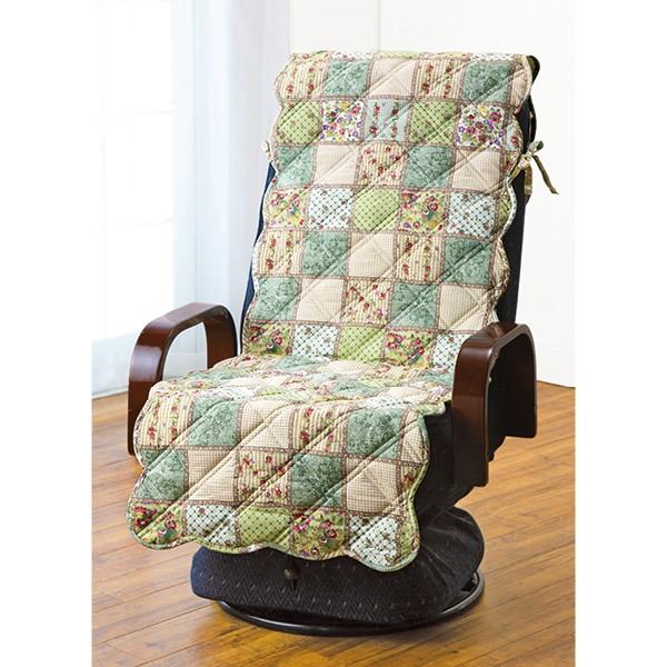 パッチワーク調キルト座椅子カバー | 