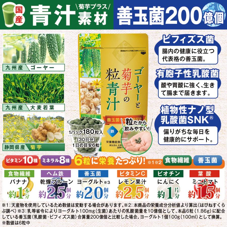 ゴーヤーと菊芋の粒青汁 3パックセット |  | 01