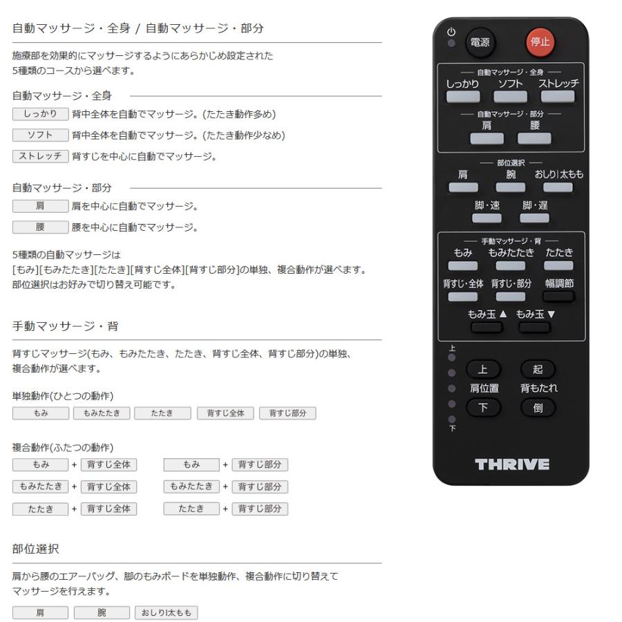 スライヴ くつろぎ指定席 マッサージチェア CHD-9220【メーカー直送】※北海道・沖縄・離島お届け不可。クレジットカード、PayPay払いのみ。キャンセル不可。｜e-hapi｜09