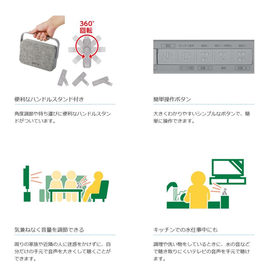 LITHON テレビ用ワイヤレススピーカー SP-39 KABS-039A : は