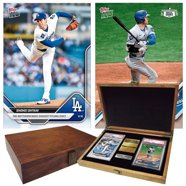 大谷翔平 トレーディングカードセット 大谷翔平ドジャース初投球＆初安打トレーディングカードセット : は