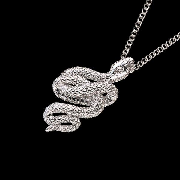 ダイヤモンド白蛇ペンダント | 