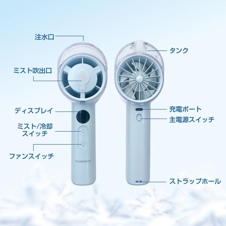 冷却クールミストファン＜アイスブルー 2台＞ : はぴねすくらぶYahoo