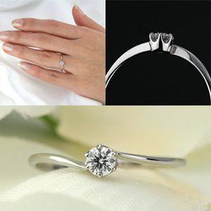 e-宝石屋 婚約指輪 エンゲージリング ダイヤモンド プラチナ リング