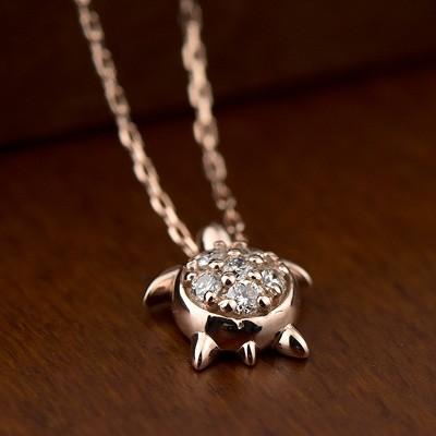 Red string ダイヤモンド ネックレス K10PG 10金 ピンクゴールド Red string ダイヤモンド ネックレス K10PG 10金 ピンクゴールド