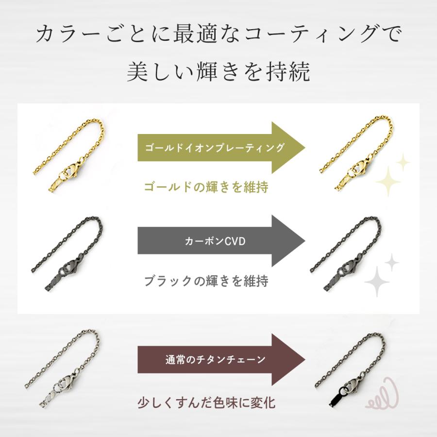 Red string チタンネックレス 喜平 ネックレス 50cm 3.3mm幅 メンズ