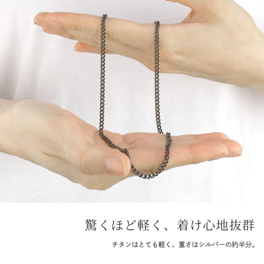 Red string チタンネックレス 喜平 ネックレス 50cm 3.3mm幅 メンズ
