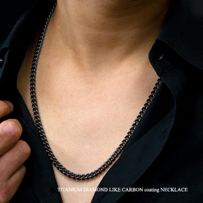 Red string 喜平 ネックレス チタン ブラック チェーン 60cm 幅5.7mm