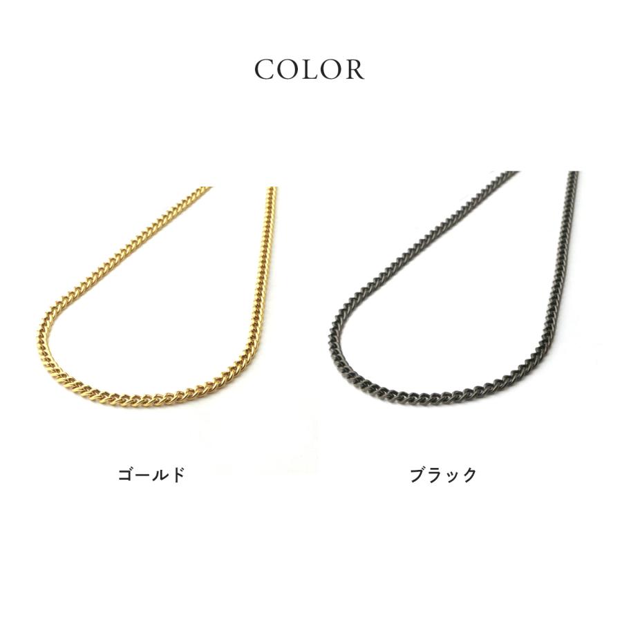 Red string チタンネックレス 喜平 ネックレス 60cm 3.3mm幅 メンズ