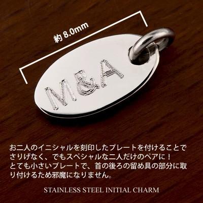 Red string イニシャル チャーム サージカル ステンレス スチール