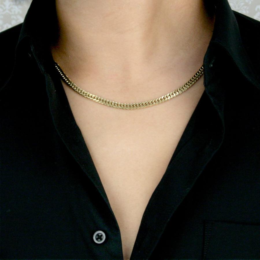 Red string 喜平 ネックレス チタン ゴールド チェーン 50cm 幅 Red string 喜平 ネックレス チタン ゴールド チェーン 50cm 幅