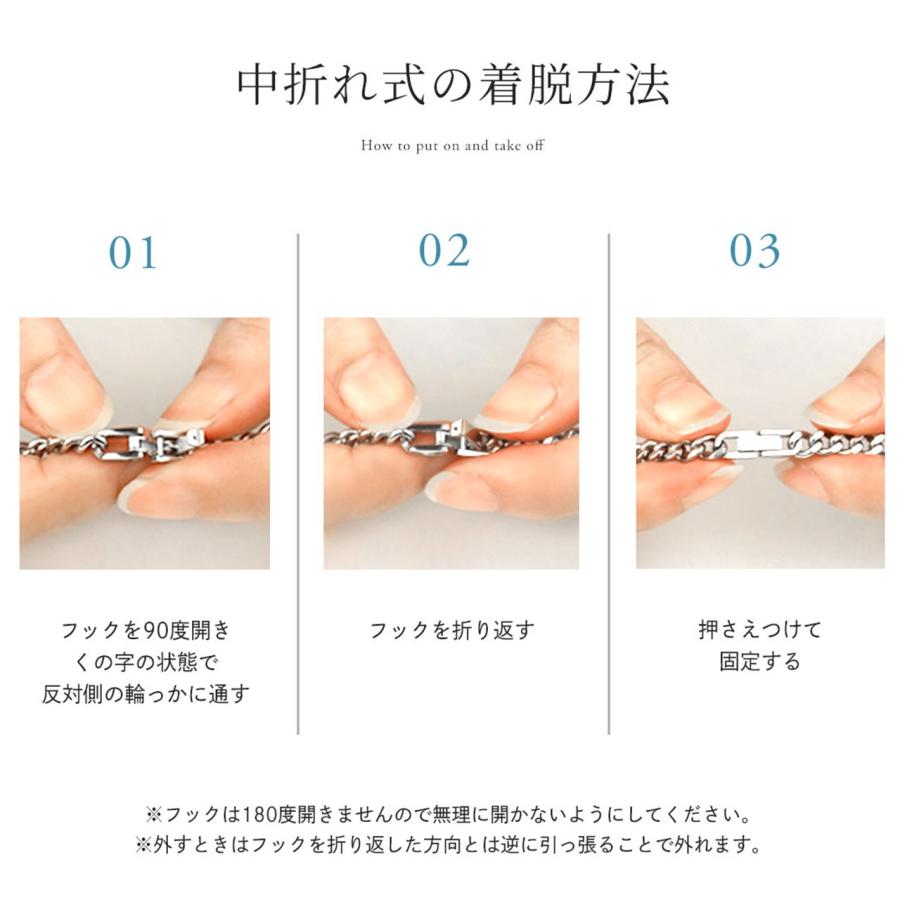 Red string 喜平 ネックレス チタン ゴールド チェーン 50cm 幅6.5mm