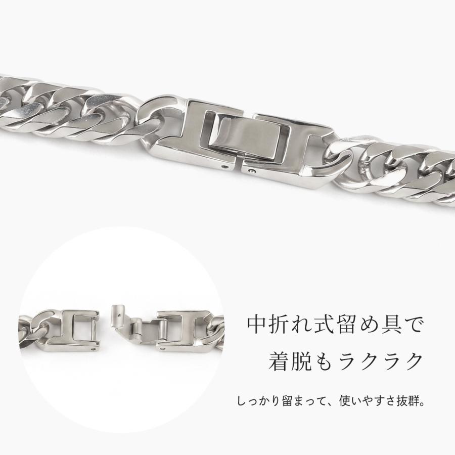 Red string チタンネックレス 喜平 ネックレス 50cm 9.3mm幅 太め