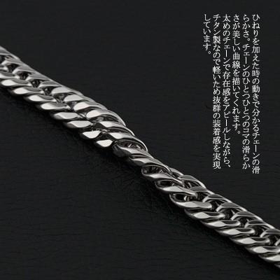 喜平ネックレス チェーンネックレス チタンネックレス ダブル 喜平 6面 