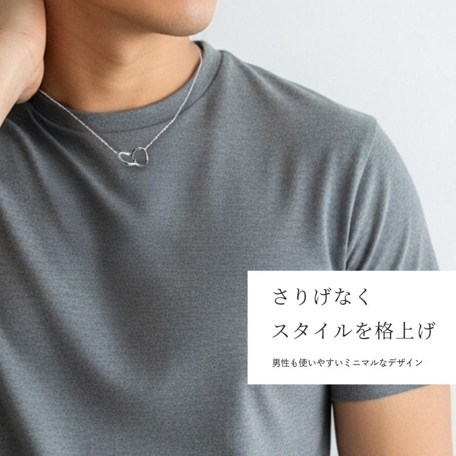 ペアネックレス 刻印 ブランド カップル お揃い シルバー ピンクゴールド つけっぱなし 金属アレルギー ペア 名入れ 2個セット プレゼント メンズ レディースの画像