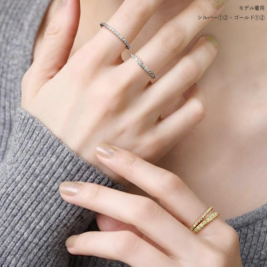 モアサナイト  リング 指輪 ピアス 11号 Red string フルエタニティ 指輪 リング レディース シルバー925