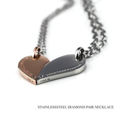 close to me ペアネックレス サージカルステンレス 316L ハート close to me ペアネックレス サージカルステンレス 316L ハート