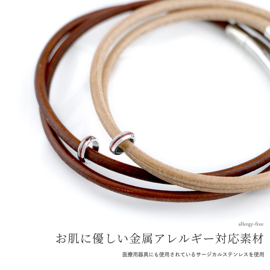 ペアアンクレット レザー 刻印 本革 ミニリング ステンレス シンプル カップル お揃い 2個セット プレゼント 安い Close to me SBR11-005-AL/SBR11-006-AS_4