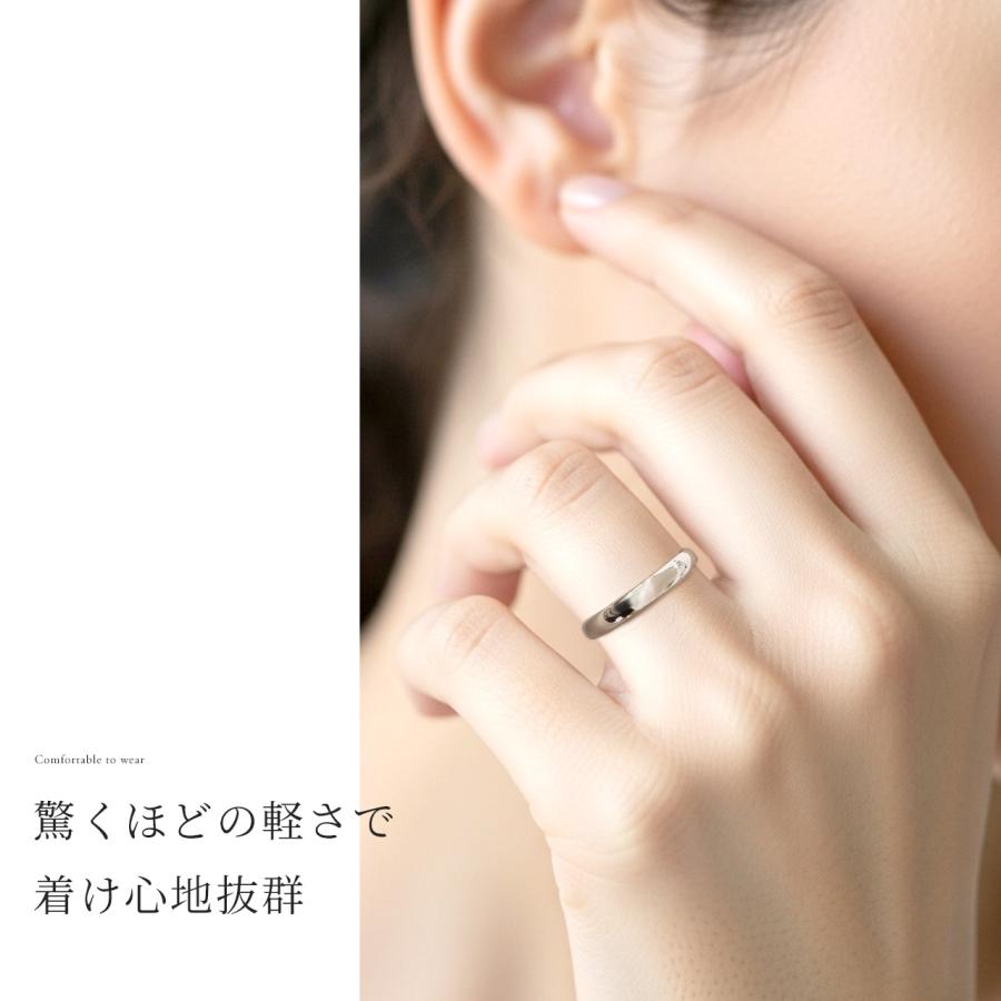 Red string 結婚指輪 単品 ペアリング プラチナ マリッジリング 甲丸