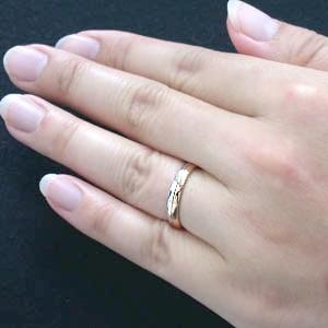 プラチナ900＆ピンクゴールド 結婚指輪の画像