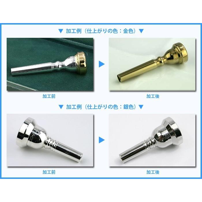 マウスピースの金属アレルギーを防止するコーティング（アレルバスター加工）  チューバ用