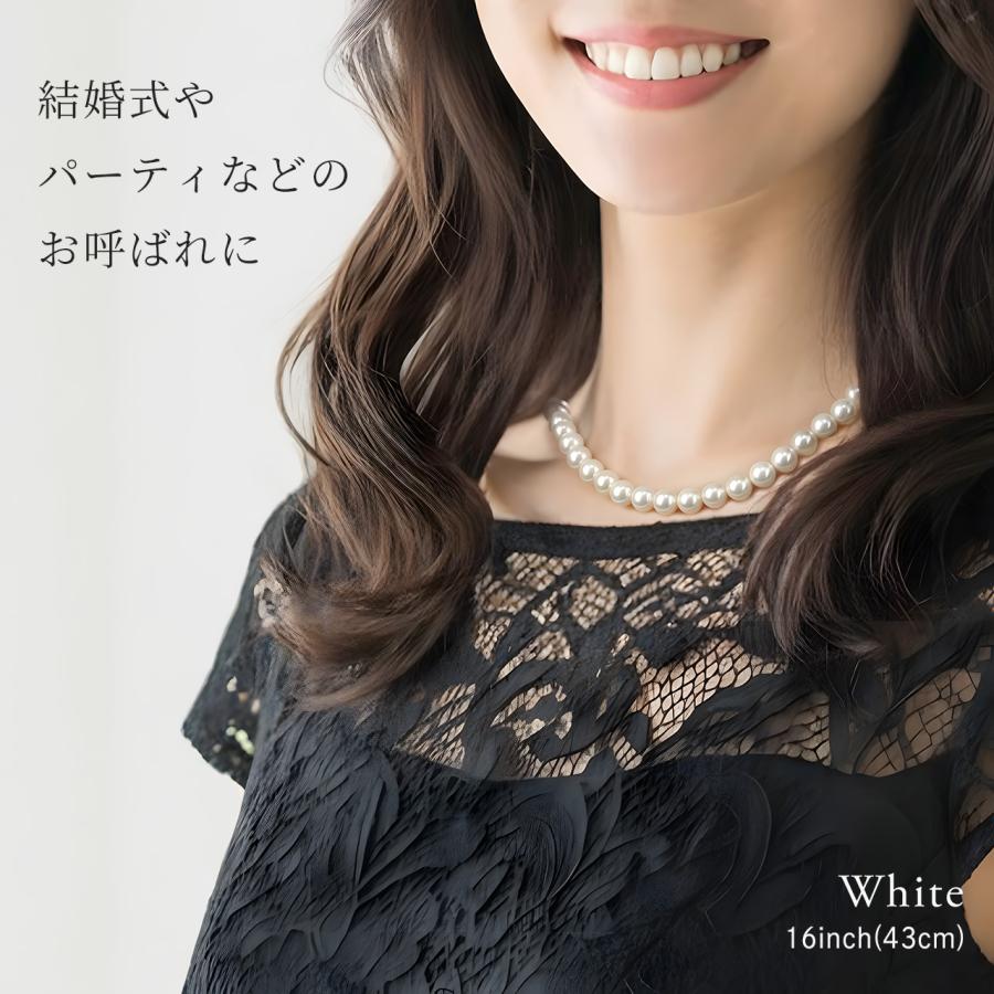 Red string パール ネックレス 冠婚葬祭 結婚式 ピアス イヤリング