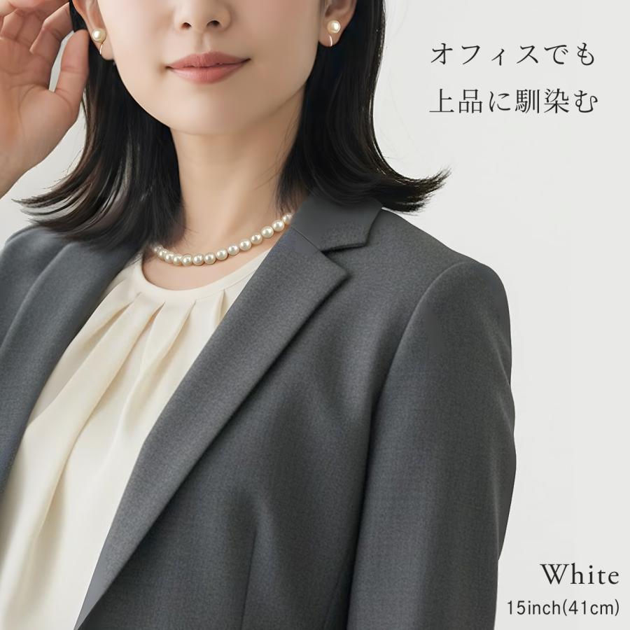 Red string パール ネックレス 冠婚葬祭 結婚式 ピアス イヤリング 