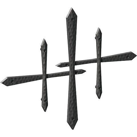 壁飾り 外壁 アイアン風 妻飾り 29型 ブラック 黒 シンボル アイアン風壁飾り アルミ鋳物 エクステリア 外壁工事