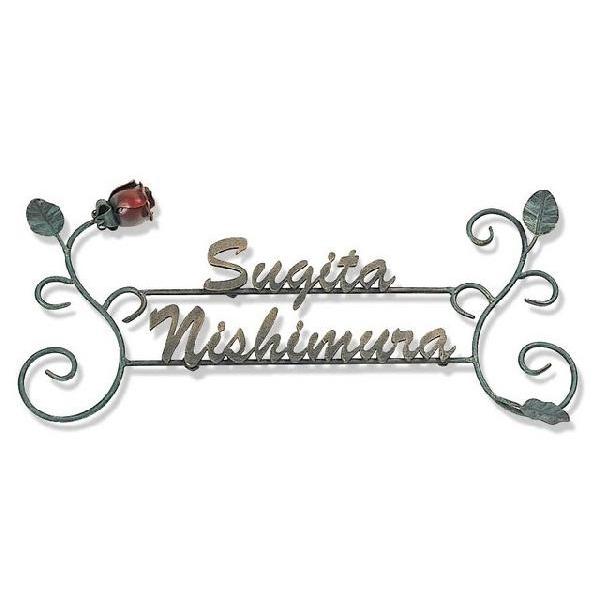 新作モデル 表札 アイアン アイアン表札 戸建 36r 二世帯 用 オリジナル ハンドメイド サインプレート ネームプレート バラ 薔薇 ばら シンプル 屋外 外構 Discoversvg Com