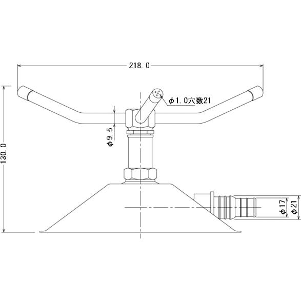 スプリンクラー Kスプリンクラー8318 ガーデニンググッズ 水遣り 水