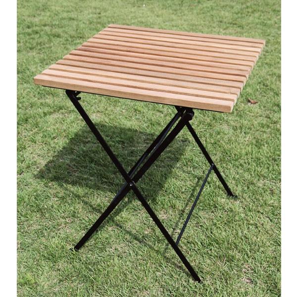 ガーデンテーブル 折りたたみテーブル カフェテーブル木製ガーデン家具