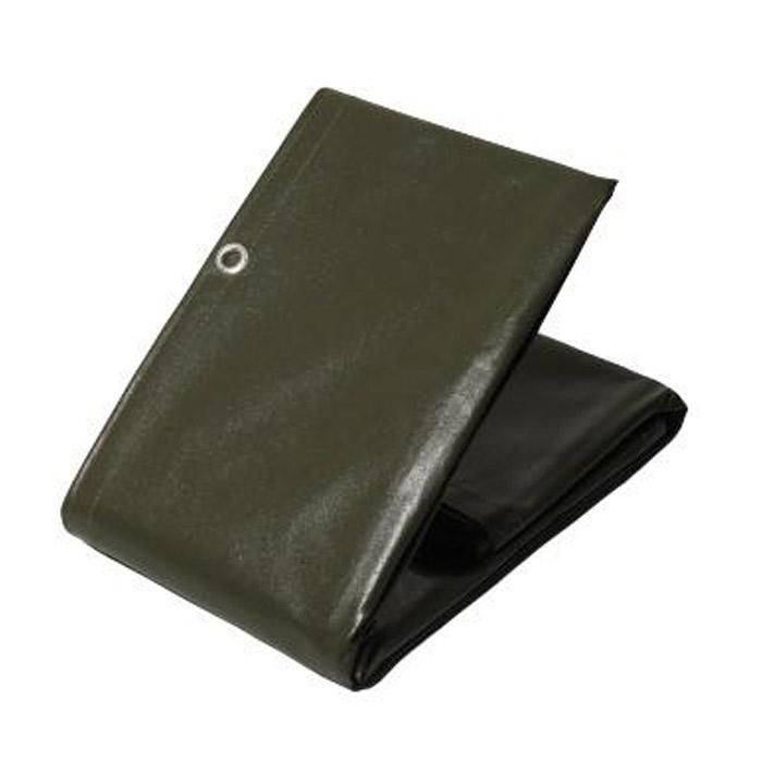 軽トラック 荷台シート ターピー エステル帆布 トラックシート 1号 1.8m×2.1m ODグリーン 1枚単位 ゴムバンド10本付 加工日本 ハトメ付 耐候性約5年 萩原工業の画像