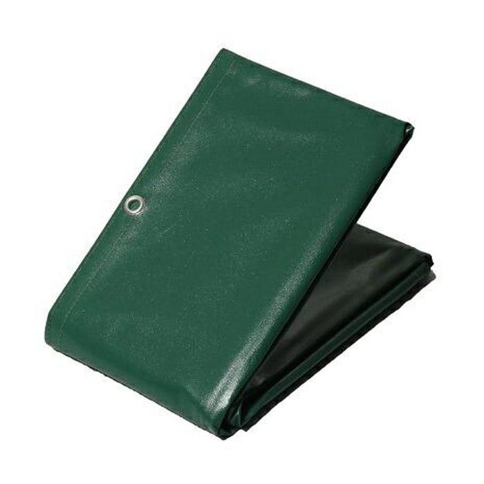 軽トラック 荷台シート ターピー エステル帆布 トラックシート W-2号 2.1m×2.35m グリーン 1枚単位 ゴムバンド20本・ペケット付 加工日本 ハトメ付 耐候性約5年の画像
