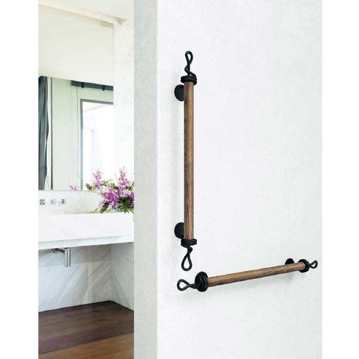 い出のひと時に とびきりのおしゃれを 室内用 手摺 おしゃれ 天然木 ローズウッド色 室内ｉ型手摺l600 ツイスト 室内壁付手摺 階段 手すり シーンに合わせて心地よい空間を演出 歩行補助 転倒防止 Www Parqueluz Com