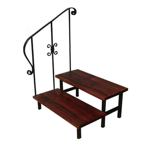 踏み台 手すり付 ステップ 2段 階段 ガーデンステップ ステップ踏み台 縁側 掃き出し窓 段差 軒下 出入り口 ベランダ 庭 屋外 介護 おしゃれ 代引不可 In0732 Jbs 家と庭のdiy通販 イーハウスマニア 通販 Yahoo ショッピング