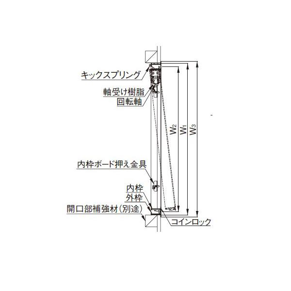 点検口 壁 アルミ壁点検口 WE-25JWK ダイケン ホワイト 白 鍵付 開口寸法 250mm 20台入り1箱単位 住宅 屋内 アルミニウム 内装建材_1