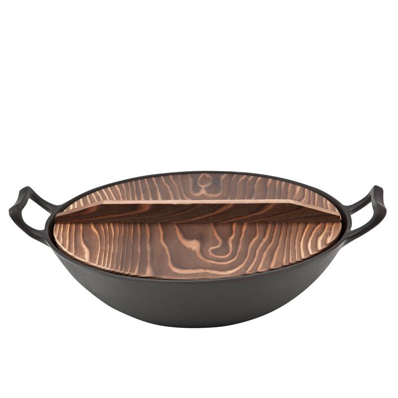 送料無料　南部鉄器 中華鍋 中華鍋 南部鉄器 南部鉄 鋳鉄 直径30.0×高さ12.5cm（取手含む） 重量約