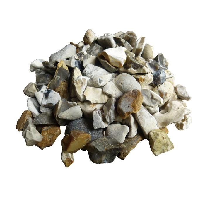 最先端 砂利 化粧砂利 庭 駐車場 イギリス 自然石 グラベル 尖ってる ダップルフリント 22 5kg 袋 花壇 直径10 mm Diy 玄関 アプローチ 新規購入 Esiba Tg