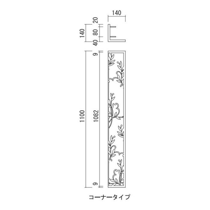 壁飾り 外壁 ウォールアクセサリー 亜鉛鋼板（焼付塗装） シャドー