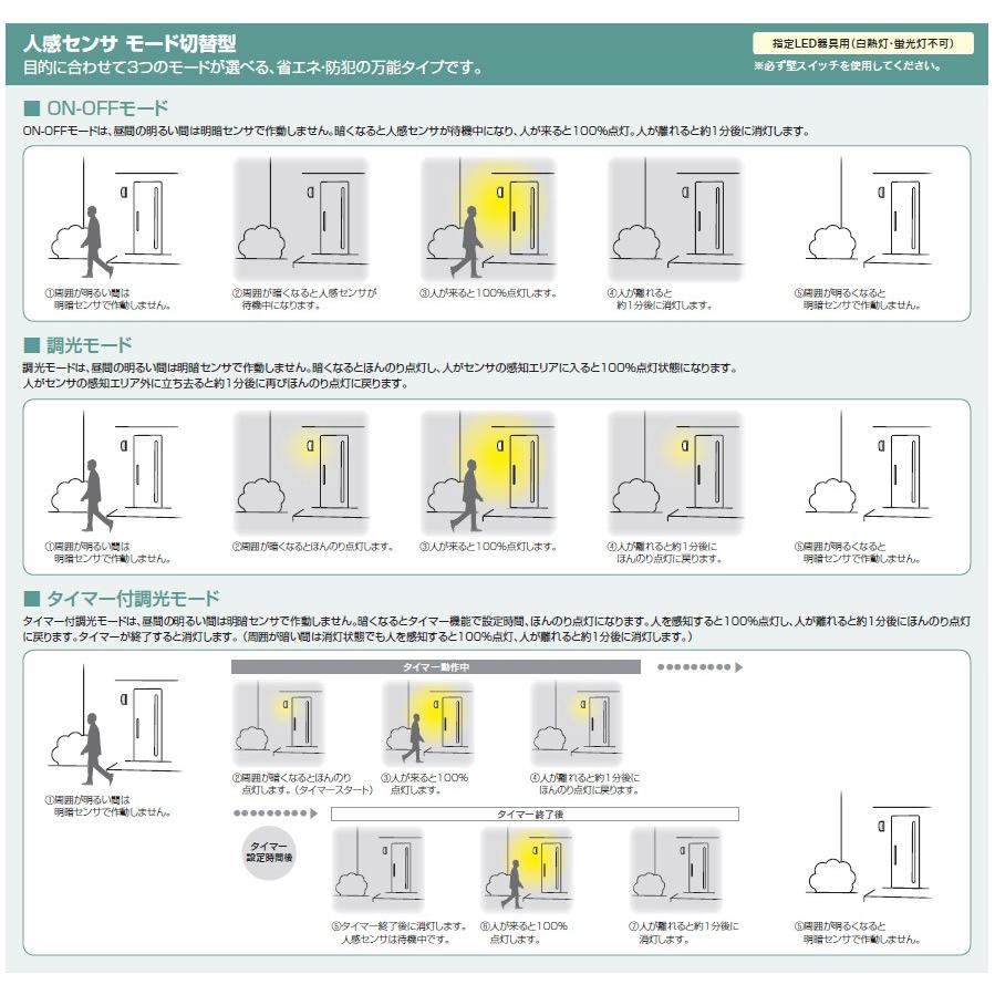玄関照明 玄関 照明 屋外 門柱灯 門灯 外灯 ポーチライト Led Oglc Oglc E17 Led電球 5 2w 人感センサー 明暗センサー センサーライト L01 Ode 家と庭のdiy通販 イーハウスマニア 通販 Yahoo ショッピング