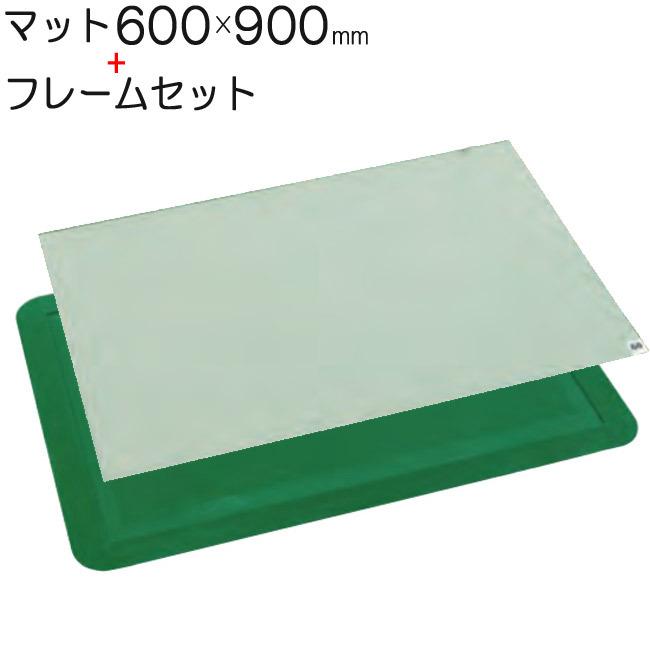 粘着マットシート AST 透明 60枚層 600×900mm フレーム 720×1020mm セット テラモト 玄関マット 入口 感染対策 感染予防 業務用マット 代金引換不可