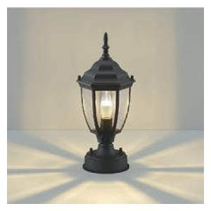 玄関 照明 門柱灯 門灯 LED付 白熱球40W相当 防雨型 高さ368×幅164  黒色 照明器具