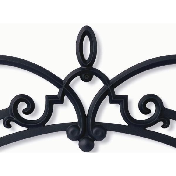壁飾り 外壁 アイアン風 妻飾り ワイド型 IT9317 グラファイト