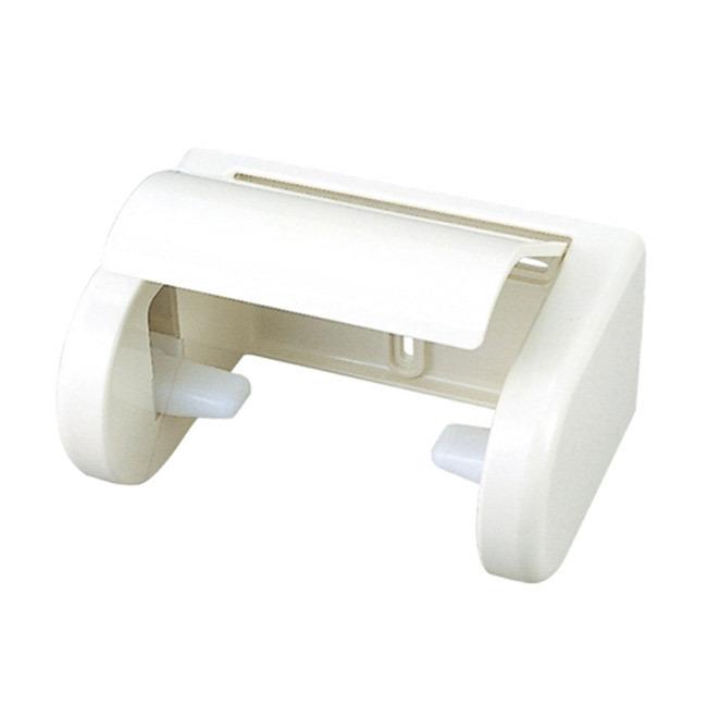 トイレットペーパーホルダー おしゃれ ABS樹脂 ホワイト 白 W170&times;H84&times;D115 抗菌仕様 トイレ ねじ式