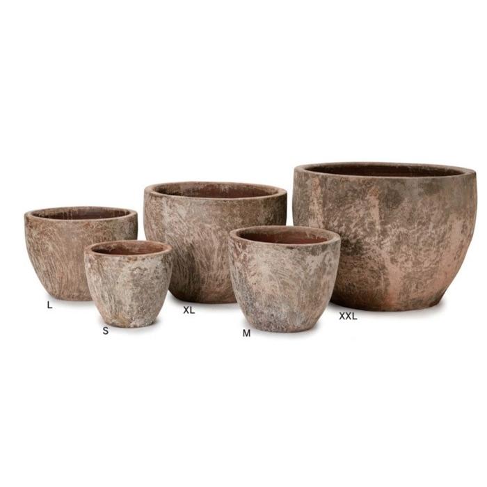 プランター 植木鉢 底穴あり ネブラ ラウンド Mサイズ 直径47cm ガーデニング 園芸用品の画像