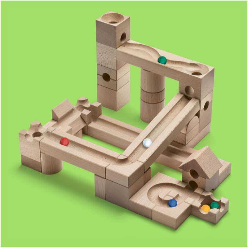 Scalino 知育玩具ピタゴラスイッチ木のおもちゃ幼児つみきキュボロ