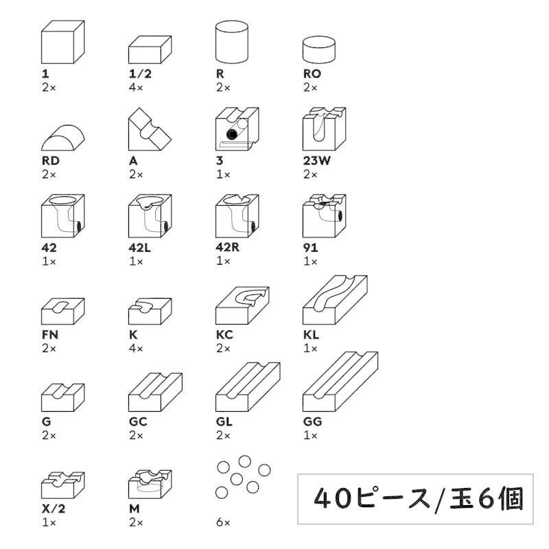 キュボロ ジュニア オリジナル遊び方作例付き 正規輸入品 木のおもちゃ 積木 積み木 cuboro ビー玉転がし ピタゴラスイッチ 知育 出産祝 誕生日 プレゼント | cuboro | 04