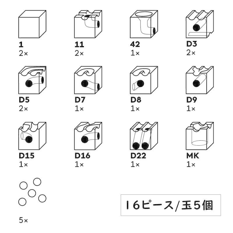 キュボロ デュオ 補充セット 正規輸入品 木のおもちゃ 積木 積み木 つみき cuboro ビー玉転がし ピタゴラスイッチ 知育 出産祝 誕生日 プレゼント_4
